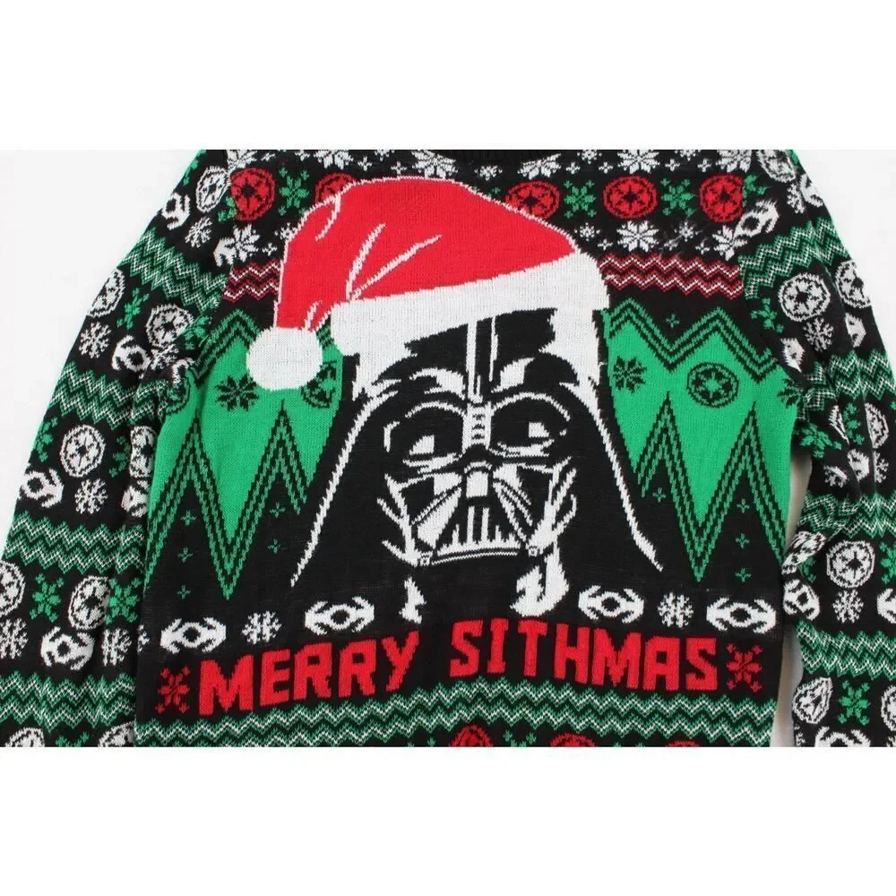 Adult Size Medium Merry Sithmas Darth Vader Star Wars UGLY Christmas Sweater